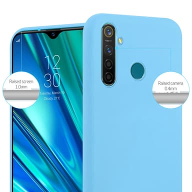 Deksel Realme 5 PRO / Realme Q Silikon cover (blå)