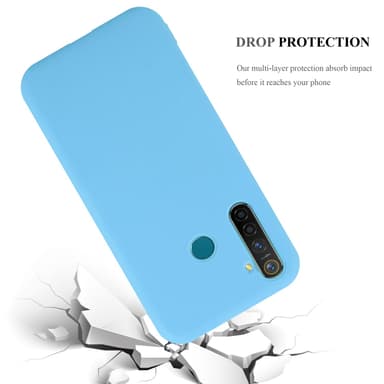 Deksel Realme 5 PRO / Realme Q Silikon cover (blå)