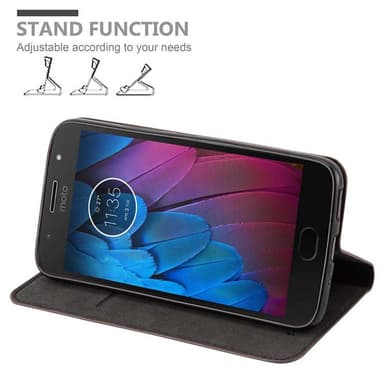 Motorola MOTO G5S lommebokdeksel case (brun)