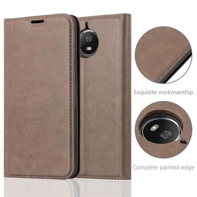 Motorola MOTO G5S lommebokdeksel case (brun)