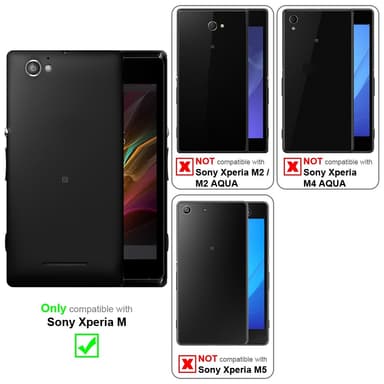 Sony Xperia M silikondeksel case (rød)