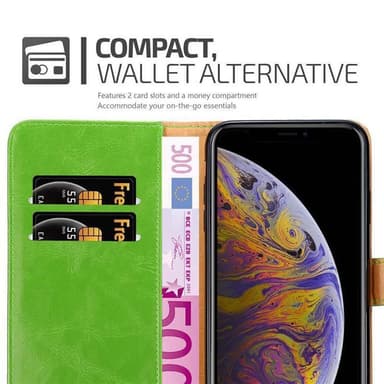 iPhone XS MAX lommebokdeksel etui (grønn)