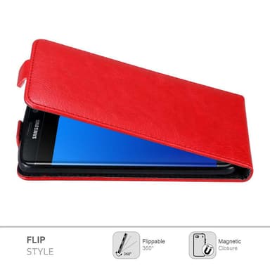 Samsung Galaxy S7 EDGE deksel flip cover (rød)