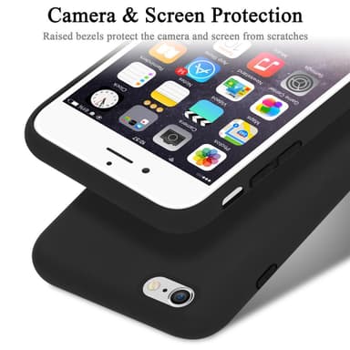 iPhone 6 PLUS / 6S PLUS silikondeksel case (svart)