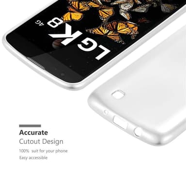 Deksel LG K8 2016 Case Cover (sølv)