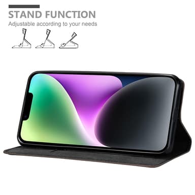 iPhone 14 lommebokdeksel case (brun)