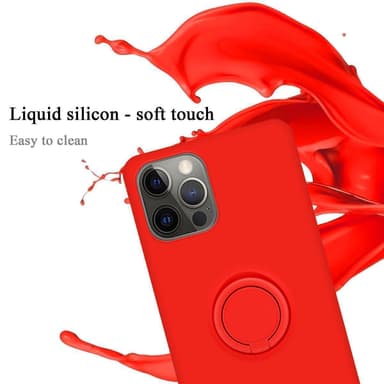Deksel iPhone 13 MINI Ring Case (rød)