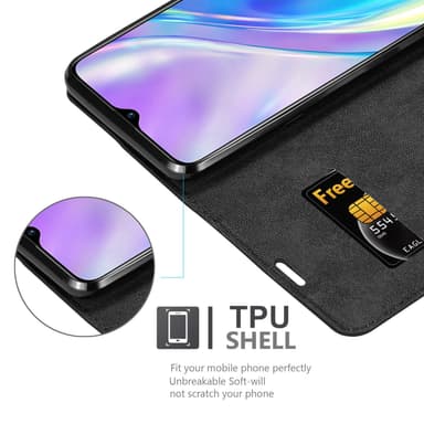 Realme X2 / XT / Oppo K5 lommebokdeksel case (svart)