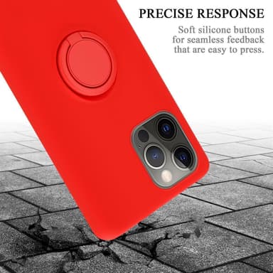 Deksel iPhone 13 MINI Ring Case (rød)