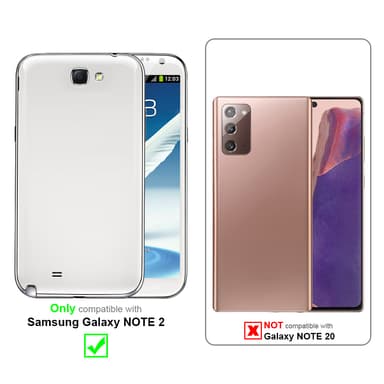 Samsung Galaxy NOTE 2 lommebokdeksel case (brun)