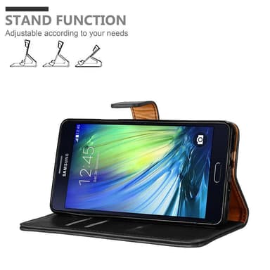Samsung Galaxy A7 2015 lommebokdeksel etui (svart)