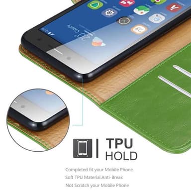 ZTE Blade L7 lommebokdeksel etui (grønn)