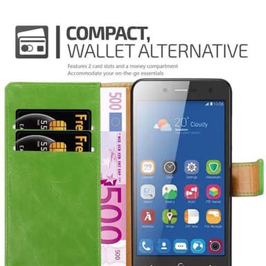 ZTE Blade L7 lommebokdeksel etui (grønn)
