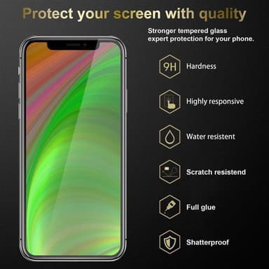 iPhone 11 PRO MAX Skjermbeskytter Skärmskydd (svart)