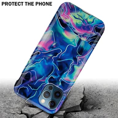 iPhone 12 PRO MAX lommebokdeksel etui (blå)