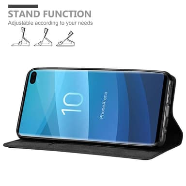 Samsung Galaxy S10 PLUS lommebokdeksel case (svart)