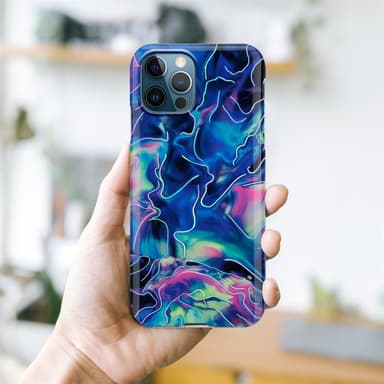 iPhone 12 PRO MAX lommebokdeksel etui (blå)