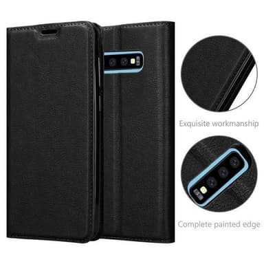 Samsung Galaxy S10 PLUS lommebokdeksel case (svart)