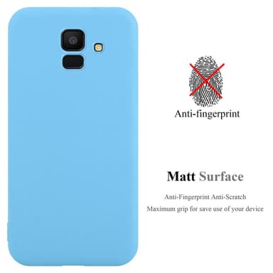 Deksel Samsung Galaxy J6 2018 Silikon cover (blå)