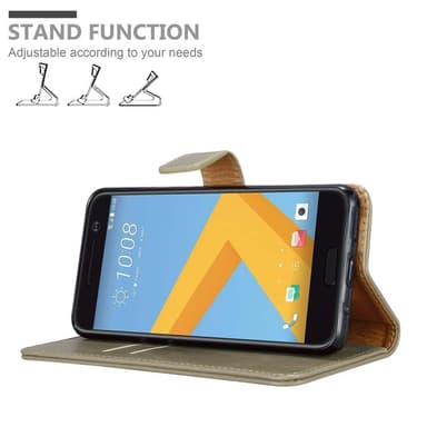 HTC ONE M10 lommebokdeksel etui (brun)