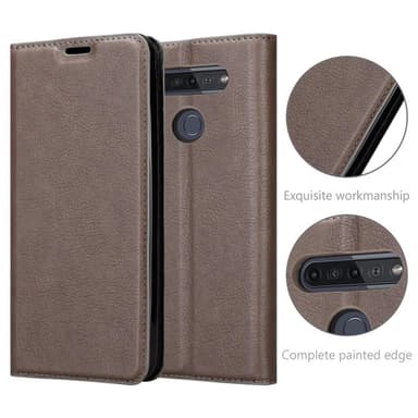 LG K51S lommebokdeksel case (brun)