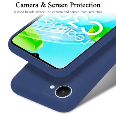 Realme C30 / Narzo 50i PRIME silikondeksel case (blå)