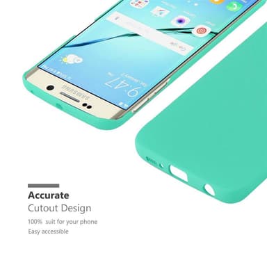 Samsung Galaxy S6 EDGE Hardt Deksel Cover (grønn)