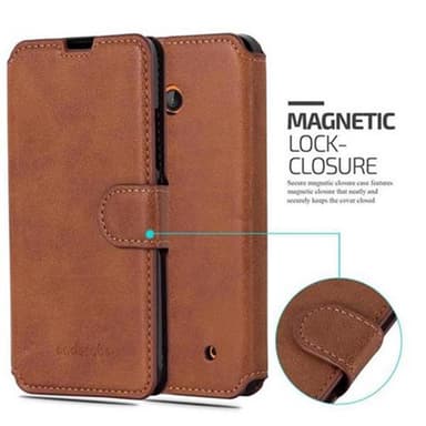 Nokia Lumia 640 lommebokdeksel etui (brun)