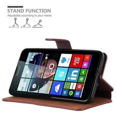 Nokia Lumia 640 lommebokdeksel etui (brun)