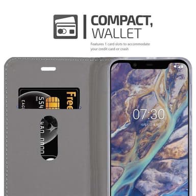 Nokia 7.1 PLUS / X7 lommebokdeksel etui (blå)