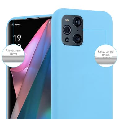 Deksel Oppo FIND X3 PRO Silikon cover (blå)