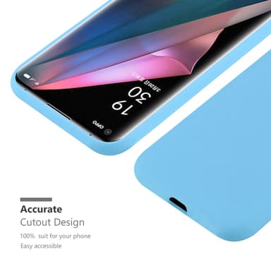 Deksel Oppo FIND X3 PRO Silikon cover (blå)