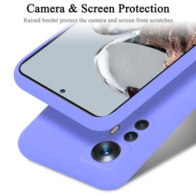 Xiaomi 12T / 12T PRO silikondeksel case (lilla)