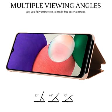 Samsung Galaxy A22 5G lommebokdeksel etui (rosa)
