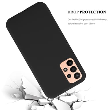 Deksel Samsung Galaxy A23 4G Silikon cover (svart)