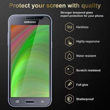 Samsung Galaxy J3 2016 3x Skjermbeskytter Skärmskydd
