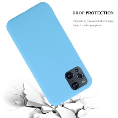 Deksel Oppo FIND X3 PRO Silikon cover (blå)