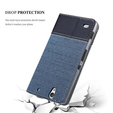 Sony Xperia C4 lommebokdeksel etui (blå)