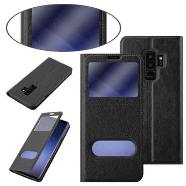 Samsung Galaxy S9 PLUS lommebokdeksel cover (svart)