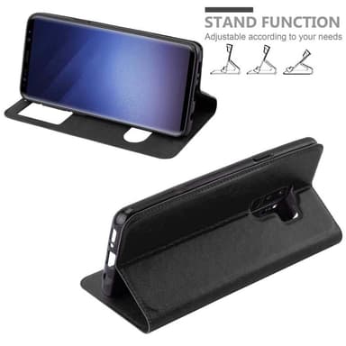 Samsung Galaxy S9 PLUS lommebokdeksel cover (svart)