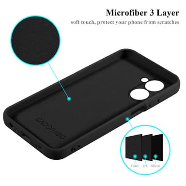 Realme C33 silikondeksel case (Svart)