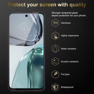 Motorola MOTO G62 5G 3x Skjermbeskytter Skärmskydd