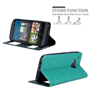 HTC ONE M9 lommebokdeksel cover (turkis)