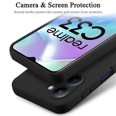 Realme C33 silikondeksel case (Svart)