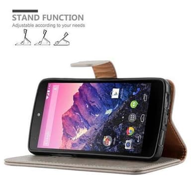 LG Google NEXUS 5 lommebokdeksel etui (brun)