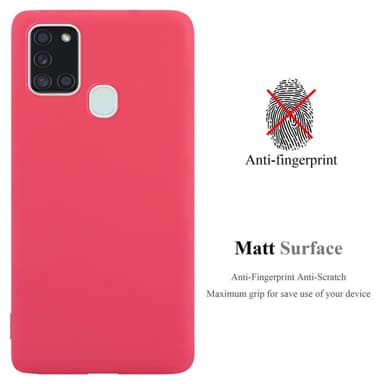 Deksel Samsung Galaxy A21s Silikon cover (rød)