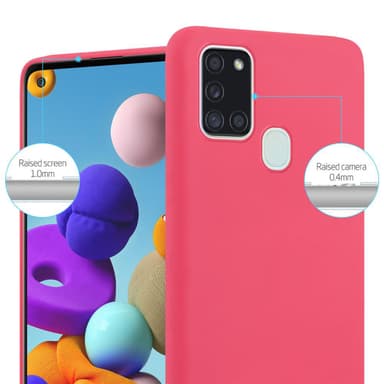 Deksel Samsung Galaxy A21s Silikon cover (rød)