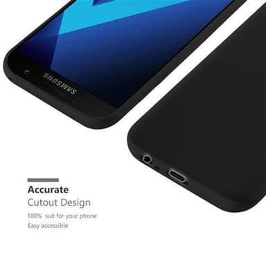Deksel Samsung Galaxy A3 2017 Silikon cover (svart)