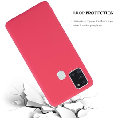 Deksel Samsung Galaxy A21s Silikon cover (rød)
