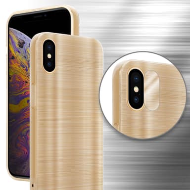 iPhone XS MAX Silikondeksel Beskyttelse (gold)